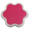 CCB Plastic Beads With Enamel, Flower 21mm Hole:1.5mm, Sold by Bag