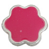 CCB Plastic Beads With Enamel, Flower 17mm Hole:1.5mm, Sold by Bag