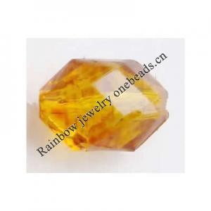 Imitate Amber Beads, 15x11x9mm, Hole:Approx 1mm, Sold by KG