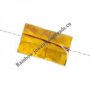 Imitate Amber Beads, Rectangle, 13x8x5mm, Hole:Approx 1mm, Sold by KG