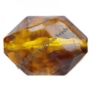 Imitate Amber Beads, 22x16x14mm, Hole:Approx 1mm, Sold by KG