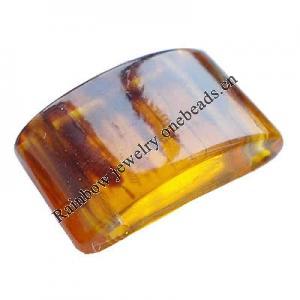 Imitate Amber Beads, Rectangle, 20x12x6mm, Hole:Approx 1mm, Sold by KG