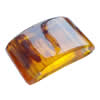 Imitate Amber Beads, Rectangle, 20x12x6mm, Hole:Approx 1mm, Sold by KG