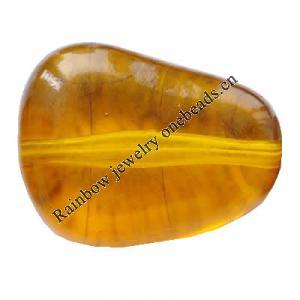 Imitate Amber Beads, 31x24x14mm, Hole:Approx 1mm, Sold by KG