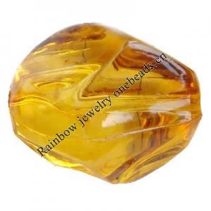 Imitate Amber Beads, 15x13mm, Hole:Approx 1mm, Sold by KG
