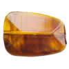 Imitate Amber Beads, Trapezoid, 28x20x5mm, Hole:Approx 1mm, Sold by KG