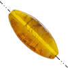 Imitate Amber Beads, Horse eye, 26x11mm, Hole:Approx 1mm, Sold by KG