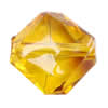 Imitate Amber Beads, Diamond, 14x14x5mm, Hole:Approx 1mm, Sold by KG