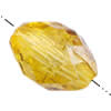 Imitate Amber Beads, Faceted Oval, 13x9mm, Hole:Approx 1mm, Sold by KG