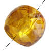 Imitate Amber Beads, Faceted Rondelle, 10x13mm, Hole:Approx 1mm, Sold by KG