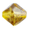 Imitate Amber Beads, Bicone, 15x14mm, Hole:Approx 1mm, Sold by KG