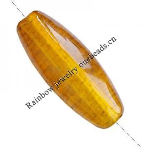 Imitate Amber Beads, Oval, 28x11mm, Hole:Approx 1mm, Sold by KG