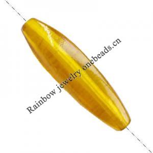 Imitate Amber Beads, 37x9mm, Hole:Approx 1mm, Sold by KG