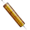 Imitate Amber Beads, Round tube, 34x8mm, Hole:Approx 1mm, Sold by KG