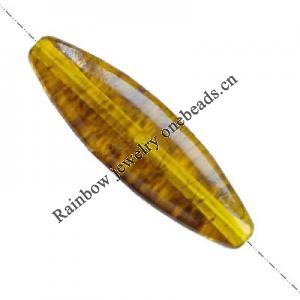 Imitate Amber Beads, Horse eye, 40x12x7mm, Hole:Approx 1mm, Sold by KG