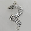 Copper Pendant Jewelry Findings Lead-free, 22x12mm Hole:1mm Sold by Bag	