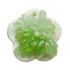 Natural Shell Pendant, Flower, 30mm, Hole:Approx 2mm, Sold by PC