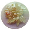 Natural Shell Pendant, Flat Round, 30mm, Hole:Approx 2mm, Sold by PC