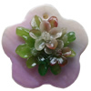 Natural Shell Pendant, Flower, 30mm, Hole:Approx 2mm, Sold by PC