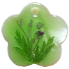 Natural Shell Pendant with Inner Flower, Flower, 30mm, Hole:Approx 2mm, Sold by PC