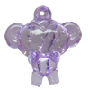 Transparent Acrylic Pendant, Animal, 25x32mm, Hole:Approx 2mm, Sold by Bag 