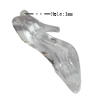 Transparent Acrylic Pendant, 23x50mm, Hole:Approx 2mm, Sold by Bag