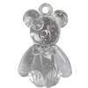 Transparent Acrylic Pendant, 27x41mm, Hole:Approx 2mm, Sold by Bag