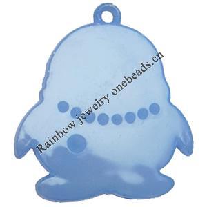 Imitate Jade Acrylic Pendant, Animal, 49x56mm, Hole:Approx 3mm，Sold by Bag 
