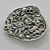 Pendant Zinc Alloy Jewelry Findings Lead-free, 25x28mm, Sold by Bag