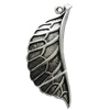 Pendant Zinc Alloy Jewelry Findings Lead-free, Leaf 43x16mm Hole:2mm, Sold by Bag