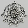 Connectors Zinc Alloy Jewelry Findings Lead-free, 36x36mm Hole:2mm, Sold by Bag