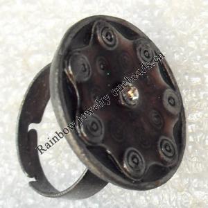Metal Alloy Ring, 22mm, Sold by Dozen