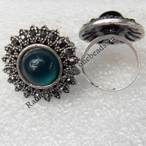 Metal Alloy Ring with Resin, 26mm, Sold by Dozen