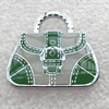 Zinc Alloy Enamel Pendant,25x23mm, Hole:6mm, Sold by PC