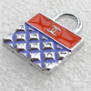 Zinc Alloy Enamel Pendant,15x20mm, Hole:6mm, Sold by PC