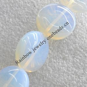 Moonstone Beads，Flat Round, 20mm, Hole:About 1.5mm, Sold per 16-Inch Strand