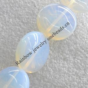 Moonstone Beads，Flat Round, 25mm, Hole:About 1.5mm, Sold per 16-Inch Strand