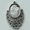 Zinc Alloy Cabochon Settings, 29x18mm Hole:2mm, Sold by Bag