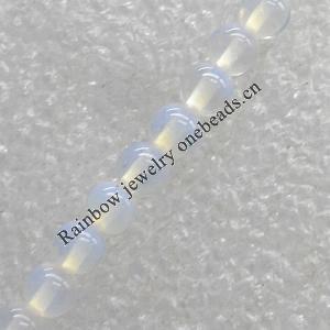 Moonstone Beads，Round, 4mm, Hole:About 1.5mm, Sold per 16-Inch Strand