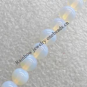 Moonstone Beads，Round, 8mm, Hole:About 1.5mm, Sold per 17-Inch Strand