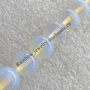 Moonstone Beads，Round, 14mm, Hole:About 1.5mm, Sold per 18-Inch Strand