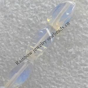 Moonstone Beads，6x12mm, Hole:About 1.5mm, Sold per 16-Inch Strand