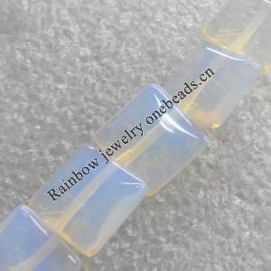 Moonstone Beads，Square, 10x10mm, Hole:About 1.5mm, Sold per 16-Inch Strand