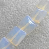 Moonstone Beads，Square, 8x8mm, Hole:About 1.5mm, Sold per 16-Inch Strand
