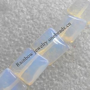 Moonstone Beads，Square, 8x8mm, Hole:About 1.5mm, Sold per 16-Inch Strand