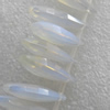 Moonstone Beads，Faceted Teardrop, 25x9mm, Hole:About 1.5mm, Sold by PC