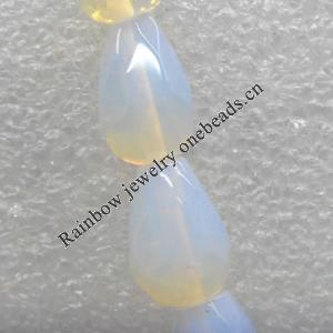 Moonstone Beads，Teardrop, 8x11mm, Hole:About 1.5mm, Sold per 16-Inch Strand