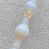 Moonstone Beads，Calabash, 10x18mm, Hole:About 1.5mm, Sold per 16-Inch Strand