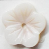 Carved Shell Beads, Flower, 12mm Hole:1mm, Sold by PC