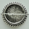 Zinc Alloy Cabochon Settings, Flat Round 20mm, Sold by Bag